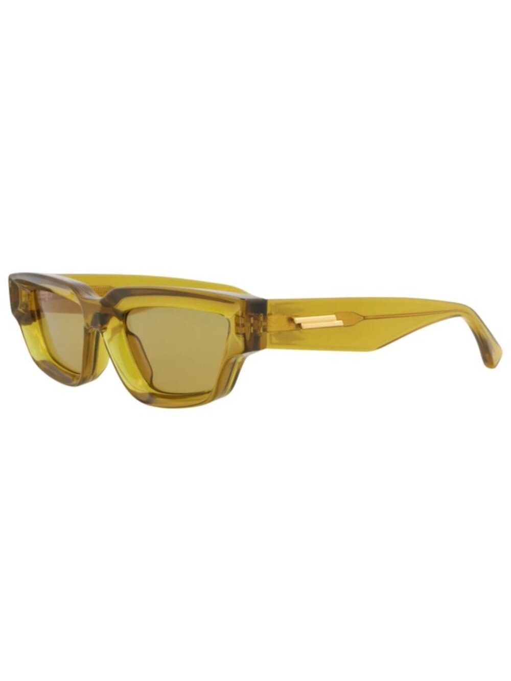 New Bottega Veneta Women's Sunglasses Cat Eye Injection Frame Unisex Brown Brown